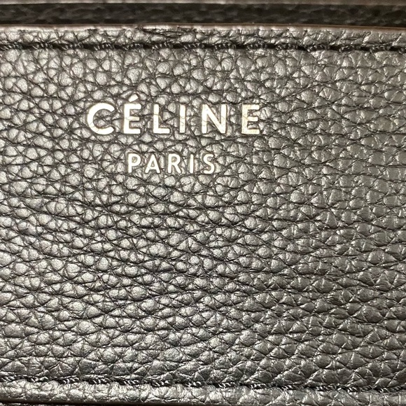 Authentic Celine Black Leather Mini Luggage Tote - Picture 6 of 8